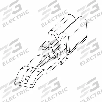 ANDERSON POWER PRODUCTS Connector Contact: PP15/45, 14 to 10 AWG, Silver - Electrical Contacts for Anderson Power Connectors