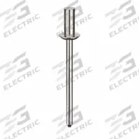 Blind Rivet,1 35/86" L,1/8" dia,PK500: Inch, 1 13/32 in Overall Lg, 19/64 in Body Lg, Dome, 500 PK (MPN U33600.012.0041). Key specifications — Brand: APPROVED VENDOR.