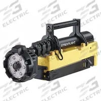 STREAMLIGHT Temporary Job Site Light: LED, 10,000 lm Max Brightness, 3 No. of Brightness Levels (MPN 45680). Key specifications — Operating Voltage: 120V AC/12V DC; Frame Color: Yellow; Brand: STREAMLIGHT.