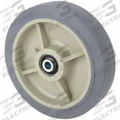 APPROVED VENDOR Caster Wheel: 8 in Wheel Dia., 2 in Wheel Wd, Rubber, 500 lb Load Rating, Plastic (MPN P-PRP-080X020/050K-AM). Key specifications — Wheel Core Material: Plastic; Wheel/Tread Color: Gray; Brand: APPROVED VENDOR.