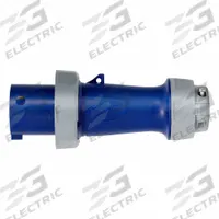 LEVITON Pin and Sleeve Plug: Blue, 120/208V AC, Three Phase, 100 A, 4 Pole, 5 Wire, IEC Grounding (MPN 5100P9WLEV). Key specifications — Brand: LEVITON.