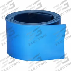 RHINO Color-Coded Shrink Tubing: 3 in I.D. Before Shrinking, 1.5 in I.D. After Shrinking, 4 ft Lg (MPN RCT-3.00-BL). Key specifications — Color: Blue; Brand: RHINO.