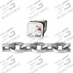 CAMPBELL Straight Chain: 3/8 in Chain Trade Size, 43 Chain Grade, Carbon Steel, Straight, Welded (MPN T0184616). Key specifications — Brand: CAMPBELL.