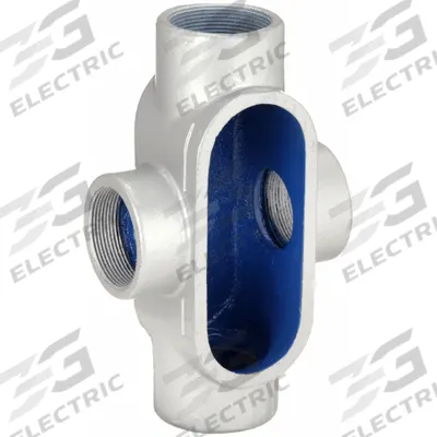THOMAS & BETTS Conduit Outlet Body: Iron, 2 in Trade Size, X Body, 52.8 cu in Body Capacity - X - Cross Type
