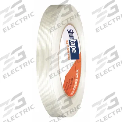 SHURTAPE Strapping Tape: 4.5 mil Tape Thick, 3/4 in x 180 ft, White - Light-Duty Strapping Tape
