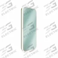 BRADLEY Bathroom Mirror: Rectangular, Glass, 36 in Overall Ht, 24 in Overall Wd, 2 1/4 in Overall Dp (MPN 7B1-5024360). Key specifications — attr1325493: BRADLEY; attr1325471: Glass; attr1348771: White; attr1348774: Front; attr1348772: Round Edge; attr1325491: Yes.
