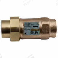 APOLLO Dual Check Valve: 4N, 1 in Pipe Size, Female Meter Swivel x FNPT, 28 gpm Flow Rate, Bronze (MPN 4NLF3S65A). Key specifications — Brand: APOLLO; Connection Type: Female Meter Swivel x FNPT.