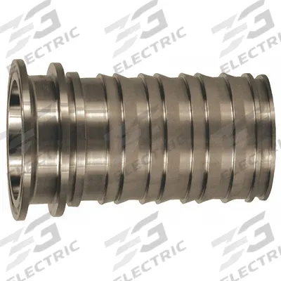 DIXON VALVE & COUPLING Barbed Hose Fitting: For 2 in Hose I.D., Hose Barb x Tri-Clamp - 316 Stainless Steel Multipurpose (Air, Water, Chemical) Rigid Barbed Hose Fittings