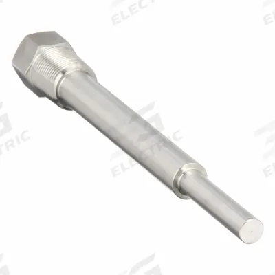 WINTERS Threaded Thermowell: Stainless Steel, For 9 in Stem Lg, 7 1/2 in Insertion Lg - Stepped-Shank Threaded Thermowells