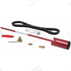 FLAME ENGINEERING Torch Kit: Wide Brush Flame, External Lighter, Fixed Tip (MPN VT3-30SVC). Key specifications — Brand: FLAME ENGINEERING; Manufacturer Part Number: VT3-30SVC; Compatible Fuel Type: Propane; Flame Adjustment: Adjustable Flame; Tip Type: Fixed Tip.