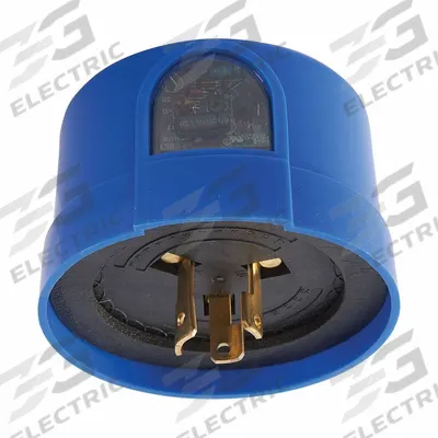 INTERMATIC Photocontrol: Turn-Locking Photocell Mounting, SPST, 120-277V AC - Turn-Locking Photocells