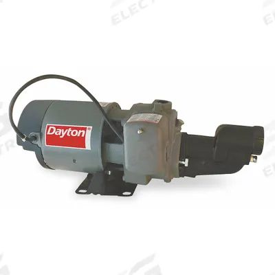 Dayton Shallow Well Jet Pump: 1 hp HP, Single Phase, 115/230V AC, 10.6 gpm, 135 ft Head - Shallow-Well Jet Pumps