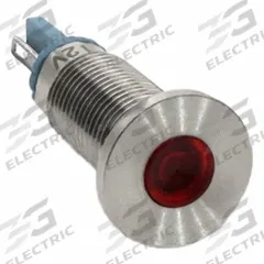DIALIGHT Panel Indicator Light: 8 mm Panel Mounting Hole Dia, LED, Red, Protruding Head, 620 (MPN 6201101304F). Key specifications — Brand: DIALIGHT; Electrical Connection: Solder Terminal.