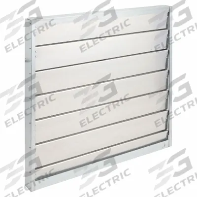 Dayton 29.75"H-W 4.5"L Aluminum Backdraft Dampr: For 30 in Fan, For 30 in Nominal Duct Dia - Universal-Mount Backdraft Dampers
