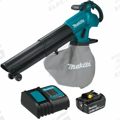 MAKITA Battery-Powered Handheld Leaf Blower Kit: LXT, 215 cfm Max. Air Flow - Battery-Powered Handheld Blowers
