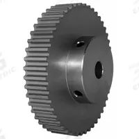 DAYTON Timing Pulley: Modified Curvilinear, Fixed, For GT Timing Belt Section, For 9 mm Belt Wd (MPN 48-5P09-6A6). Key specifications — Brand: DAYTON; Finish: Clear Anodized; For Belt Series: Powerhouse®.