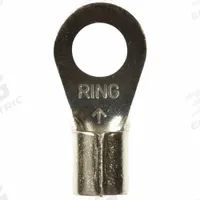 3M Ring Terminal: Bare, 1/4 in Stud Size, 8 AWG to 8 AWG Wire Sizes, 1,000 V, Brazed Barrel & Seam (MPN M8-14R/SK). Key specifications — Brand: 3M.