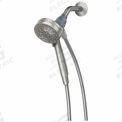 MOEN Handheld Showerhead: Nickel, 1.75 gpm Flow Rate - Handheld Showerheads with Hose & Mounting Bracket