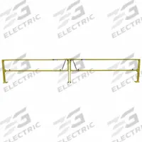 Dock Gate: Manual Operation, Personnel Impact Rating, Steel, Powder Coated, Lock Not Included, Adj (MPN ESGDBL-288-PCY). Key specifications — Material: Steel; Color: Yellow; Finish: Powder Coated; Includes: Horizontal Top and Mid-Rails; Brand: EDGESAFE SMART GATE.