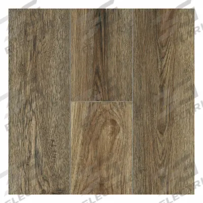 ARMSTRONG FLOORING Floor Tiles: Daydream Beige, Hickory, 7 1/8 in Tile Wd - Lutea Zen SPC