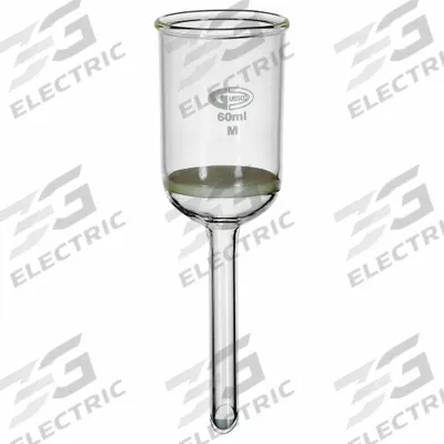 APPROVED VENDOR Buchner Funnel with Fritted Disc: Borosilicate Glass, 60 mL, 40 mm, 10 mm - Buchner Funnels