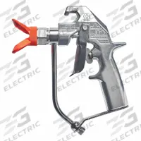GRACO Spray Gun: Airless, 1/4 in Air Inlet Size, Coatings, NPSM, 5,000 psi Max Working Pressure (MPN 235460). Key specifications — Brand: GRACO; Air Inlet Type: NPSM; Compatible Fluid Type: Coatings; Includes: Flat Tip Guard; Material: Stainless Steel.