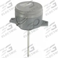 DWYER Duct Temperature Probe: -40°F to 302°F /-40°C to 150°C, 10,000 ohm Resist, 4 in Probe Lg (MPN TE-DFG-A0444-00). Key specifications — Accuracy: +/-0.22°C at 25°C (+/-0.4°F at 77°F); Brand: DWYER.
