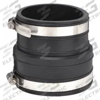 FERNCO Flexible Pipe Straight: PVC, For 3 in Pipe, PVC, 4 in Overall Lg, 2 Clamps Included (MPN 1059-33). Key specifications — attr1286800: Above Ground; attr1281541: PVC; attr1253455: FERNCO; attr1253479: Stainless Steel; attr1253488: PVC.