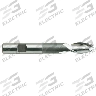 YG-1 Ball End Mill: High Speed Steel, 2 Flute, 1/2" Mill Dia, 1" LOC, 4" OAL (MPN 42071) - General Purpose High-Speed Steel Ball End Mills