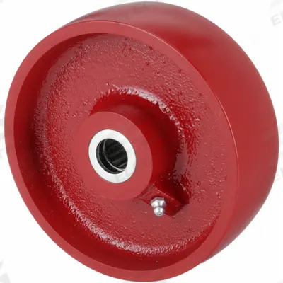 APPROVED VENDOR Caster Wheel: 4 in Wheel Dia., 2 in Wheel Wd, Iron, 1,000 lb Load Rating - Iron Tread Wheels