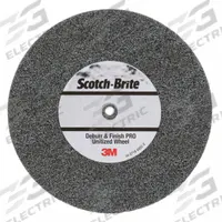 SCOTCH-BRITE Unitized Wheel: 5 in Dia x 1/2 in W, 1/4 in Arbor Hole, Ceramic, Medium, Medium (6) (MPN 7010295273). Key specifications — Series: DP-UW; Brand: SCOTCH-BRITE.
