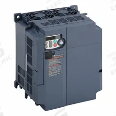 FUJI ELECTRIC Variable Frequency Drive: In Phase Three, Out Phase Three, 15 hp, No Bypass, Heat Sink (MPN FRN0024C2S-4U). Key specifications — Style: Heat Sink; Color: Black/Blue/Gray; Output Voltage: 380-480V AC; Output Phase: Three.