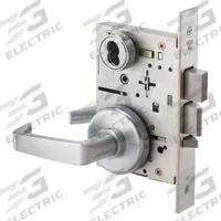 BEST Door Lockset: Storeroom Lever Locksets, Chrome, ADA Compliant, Interchangeable Core (MPN 45HW7DEU15H626). Key specifications — Ligature Resistance: Not Ligature-Resistant; Brand: BEST; Visual Indicator Message: No Message; Lockset Style: 40H Rose; ADA Compliant: Yes; Finish: Satin Chromium-Plated : Stainless Steel.