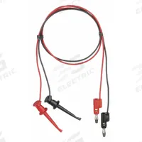 POMONA Test Leads: Black/Red Electrical Current Color, Banana Plug, 2 ft Lg, PVC (MPN 3782-24-02). Key specifications — Brand: POMONA.