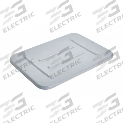 RUBBERMAID COMMERCIAL PRODUCTS Lid: 22 in x 16 1/2 in, Gray, 5M668 - Lids for Standard Stacking & Nesting Totes