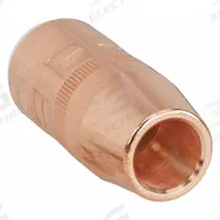 BERNARD Nozzle: Large Centerfire, 5/8 in, Conical, 1/8 in Recess, Copper (MPN N-5818C). Key specifications — Insulation Type: Self-Insulated; Duty Rating: Standard Duty; Nozzle to Tip Relationship: 1/8 in Recess; For Contact Tip Series: Centerfire; Manufacturer Part Number: N-5818C; Brand: BERNARD.