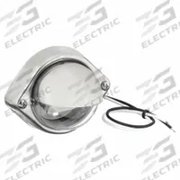 GROTE Courtesy Light: Courtesy Light, LED, Clear, Round, 12V DC, Blunt Cut, 3 9/16 in Overall Lg (MPN 60571). Key specifications — Shape: Round; Brand: GROTE; Electrical Connection: Blunt Cut; Lighting Technology: LED; Mount Style: Surface.