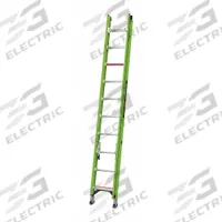 LITTLE GIANT Extension Ladder: 20 ft Ladder Size, Fiberglass, 375 lb Load Capacity, 39 lb Wt (MPN 17920-186). Key specifications — Color: Green; Brand: LITTLE GIANT; Included Features: V-Rung; Removable Fly: Fixed.