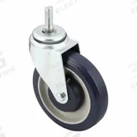 APPROVED VENDOR Stem Caster: Inch, Swivel, 5 in Wheel Dia., 1 1/4 in Wheel Wd, 5 7/8 in Mounting Ht (MPN P20S-UP050K-ST1). Key specifications — Brand: APPROVED VENDOR; Thread Size: 1/2"-13; Roll Up: Swivel.