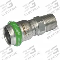 APOLLO Crimp Adapter Fitting: 1 in Pipe x 3/4 in Pipe Size, Press-fit x MNPT, EPDM, SmartPress (MPN 123456938). Key specifications — Brand: APOLLO; Series: SmartPress.