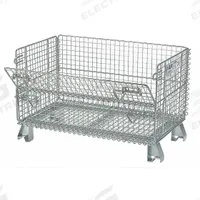 NASHVILLE WIRE Collapsible Bulk Container: 5 cu ft, 20 in x 32 in x 21 in, Lid Not Included, Silver (MPN JR5). Key specifications — Brand: NASHVILLE WIRE; Stackable: Stacking Capable; Shape: Rectangular; Runner Location: None; Fork Entry: 4-Way Entry; Container Wall Type: Vented; Mobility: Stationary; Collapsible: Collapsible.