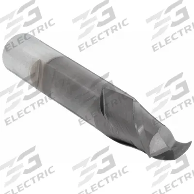 CLEVELAND Square End Mill: Cobalt, TiCN Coated, 2 Flute, 3/8" Mill Dia, 9/16" LOC - General Purpose Cobalt Square End Mills