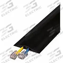 Cable Protector: 2 Channels, 1/4 in Max Cable Dia, 3 in Overall Wd, 7/16 in Overall Ht, 10 ft Lg (MPN RFD2-10). Key specifications — Color: Black; Brand: CHECKERS; Load Capacity: 440 lb/Axle.