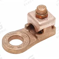 BURNDY Wire Connector: 600 kcmil – 800 kcmil Wire Sizes, 1 in Stud Size, Unplated Copper Lug Body (MPN QDA40). Key specifications — Brand: BURNDY; For Wire Material: Copper; Maximum Stranded Copper Wire Size: 800 kcmil; Minimum Stranded Copper Wire Size: 600 kcmil; Lug Material: Unplated Copper.