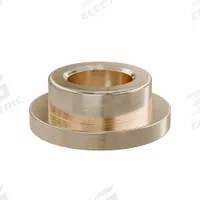 Flanged Sleeve Bearing: Bronze, SAE 841, 10 mm Bore, 16 mm OD, 8 mm Lg, -35°F to 300°F, 10 PK (MPN FFM1016-08B). Key specifications — System of Measurement: Metric; Material Grade: SAE 841; Flange Type: Flanged; Brand: OILITE.