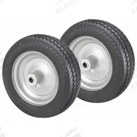 MARASTAR Flat-Free Wheel: 10 in Wheel Dia., 3 5/8 in Wheel Wd, Polyurethane, 2 3/16 in Hub Lg, 2 PK (MPN 30210). Key specifications — Brand: MARASTAR; Tire Sidewall Number: 4.10/3.50-4.