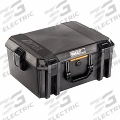 PELICAN Protective Case: Solid, Black, Stationary, 10.73 lb Wt, Plastic, Polyurethane, Solid (MPN V550). Key specifications — Closure Type: (4) Push Button Latches; Brand: PELICAN.