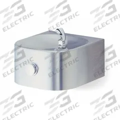 HALSEY TAYLOR Drinking Fountain: On-Wall, 9 11/16 in Ht, 13 3/4 in Dp, 12 1/8 in Overall Wd, Silver (MPN 7433003783). Key specifications — Housing Color: Silver; Brand: HALSEY TAYLOR; Vandal Resistant: Not Vandal Resistant; Housing Material: Stainless Steel; Refrigeration: Non-Refrigerated.