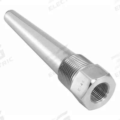 ASHCROFT Threaded Thermowell: Stainless Steel, For 18 in Stem Lg - Tapered-Shank Threaded Thermowells