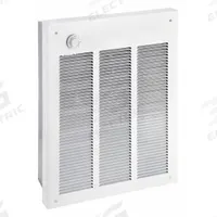 DAYTON Recessed Electric Wall-Mount Heater: 1800 W/3600 W/2400 W/4800 W, 208/240V AC, Single Phase (MPN 3UG57). Key specifications — Grille Color: White; Programming Capability: Non-Programmable; Wattage Output: 1800 W/3600 W; Voltage, Phase: 208/240V AC, 1-phase; Rough-In Dimensions - H x W x D: 18-1/4 in x 14-5/8 in x 3-7/8 in; Nominal Voltage - HVAC: 240V AC; Brand: DAYTON; Phase: Single.